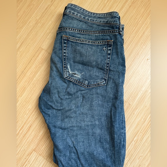 Rag & Bone Dre Slim Rise Low Boyfriend Jean excellent condition - Picture 2 of 4